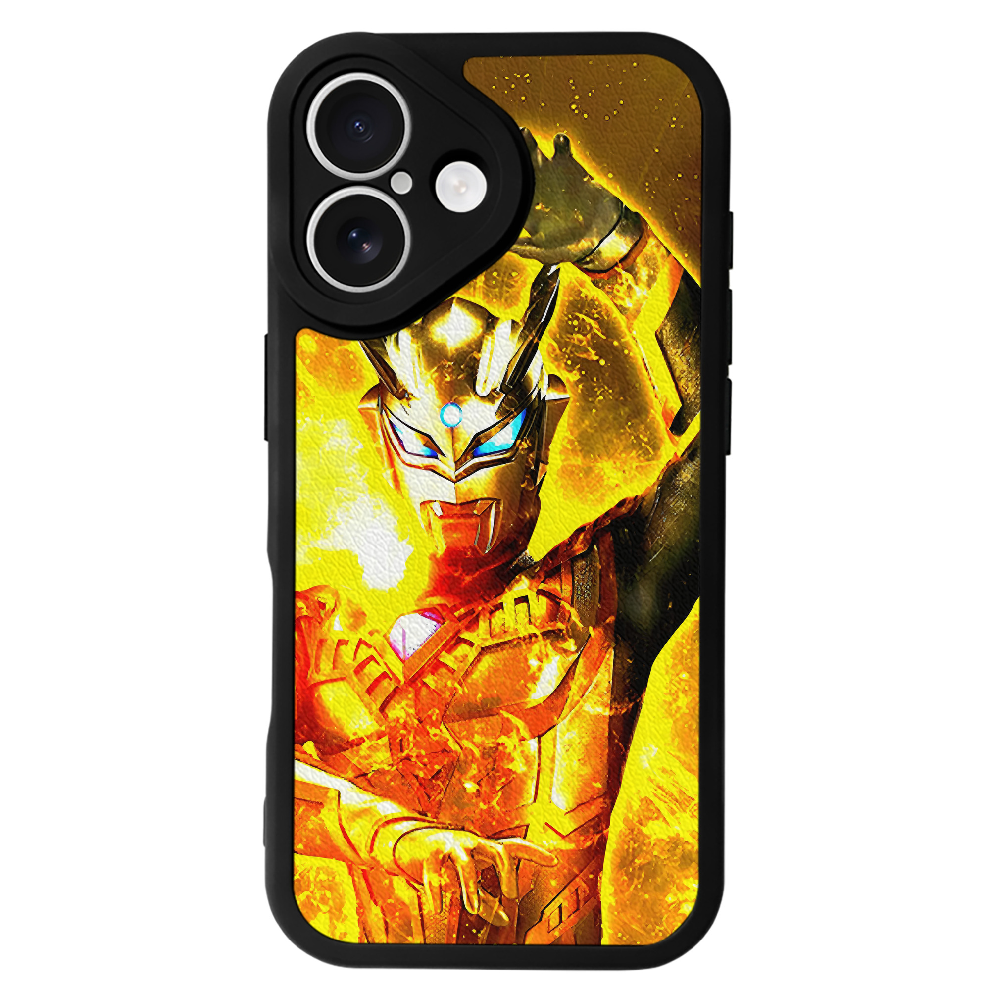 （画像用） ウルトラマン Ultraman 【iPhone 16シリーズ対応】シリコンスマホケース（レザー調） 材質：シリコン